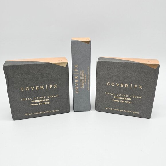 Cover Fx Total Cream Foundation (M1, M2) and Longwear Concealer (L3) - Picture 1 of 13